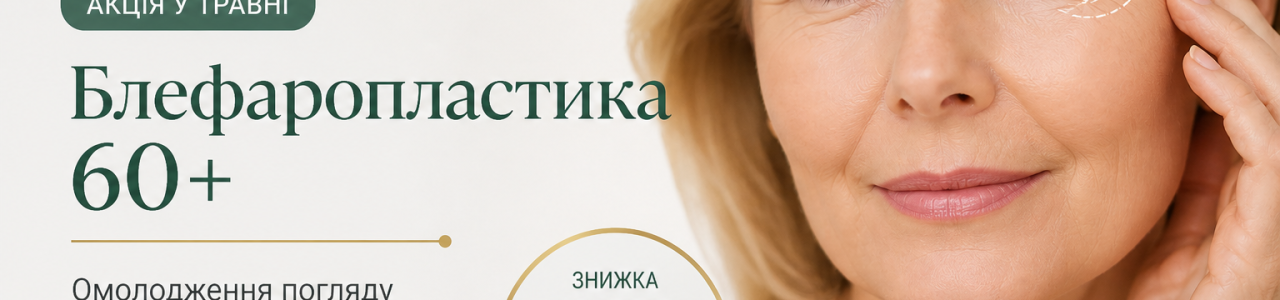 Блефаропластика 60+ в Николаеве — акция
